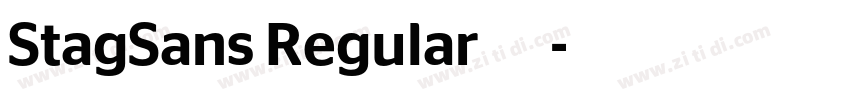 StagSans Regular 常规字体转换